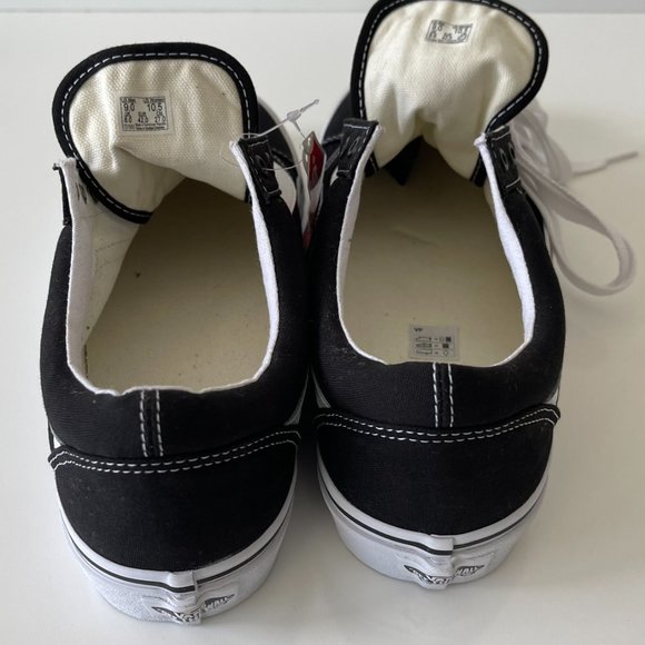 NWT Mens Vans OLD SKOOL SHOE sz 9 Black/White - Picture 8 of 9
